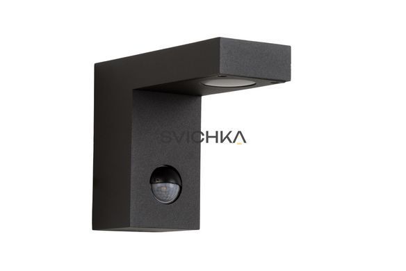 Настенный точечный светильник Lucide TEXAS-IR Indoor/Outdoor LED 1x7W 3000K IP54 Motion & Day/Night Sensor Anthracite