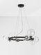 Подвесной светильник Nova luce ODILLIA Round, Black/Clear