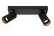 Стельовий точковий світильник Lucide CLUBS 2xGU10 Black, BLACK