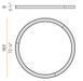 Потолочный светильник Panzeri SILVER RING P08201.180.0402, Белый