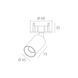 Встроенный светильник Skarlat RSL74077 7W WH+BK 3000K, Білий/чорний