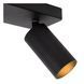 Стельовий точковий світильник Lucide CLUBS 2xGU10 Black, BLACK
