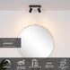 Стельовий точковий світильник для ванної Lucide LENNERT LED Dim. GU10 2x5W 3000K IP44 Black, BLACK, Чорний, Чорний