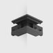 З'єднувач LTX, накладний стіна-стіна зовнішній MINI_LINE42 CORNER S.BK