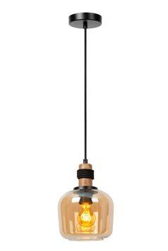 Підвісний світильник Lucide ILONA &Oslash; 18 cm 1xE27 Amber, Amber, Бурштинний, Бурштинний