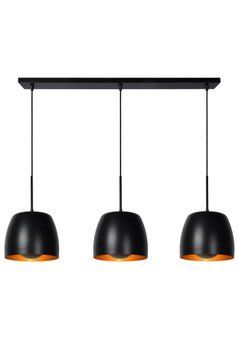 Підвісний світильник Lucide NOLAN 3xE27 Black, BLACK