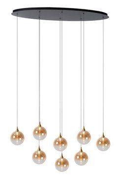 Підвісний світильник Lucide GISELA LED Dim. 8x3,9W 2700K Amber, Amber, Бурштинний, Бурштинний
