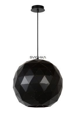 Підвісний світильник Lucide OTONA &Oslash; 40 cm 1xE27 Black, BLACK, Чорний, Чорний