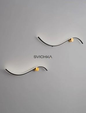 Бра Nova Luce WAVE, Black/Gold