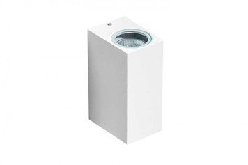 Настінний вуличний світильник AZzardo RIMINI 2 SQUARE IP54 White