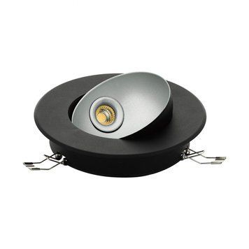 Світильник врізний RONZANO 1 EGLO 98522, BLACK, Сріблястий, Чорний