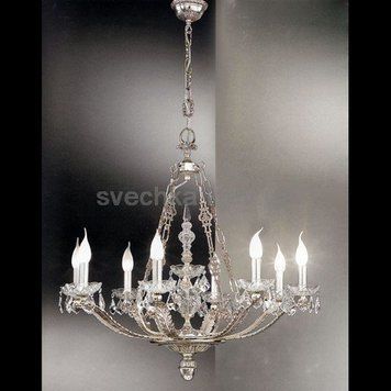 Люстра Nervilamp 895/8 ANTIQUE SILVER, Бронза;Золото, Бронза, Золото