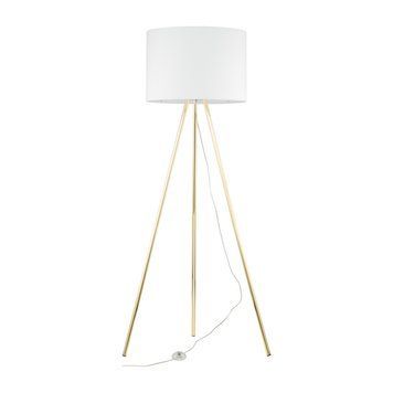 Торшер TK Lighting 6637 UMBERTO, White/Gold