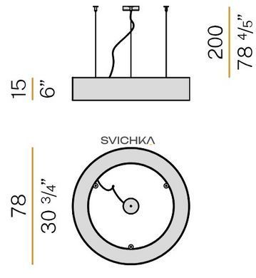 Підвісний світильник Panzeri Golden Ring 80, White