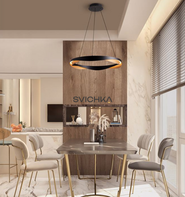 Підвісний світильник Nova luce RADON, Black/Gold