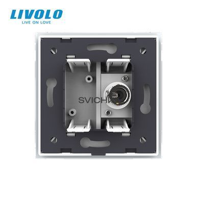 Розетка телевізійна Livolo білий скло (VL-C791V-11)