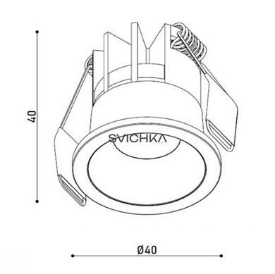 Светильник точечный врезной KLOODI KD-MINI40 3W 3K WH DIM