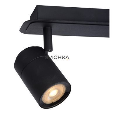 Потолочный точечный светильник для ванной Lucide LENNERT LED Dim. GU10 3x5W 3000K IP44 Black