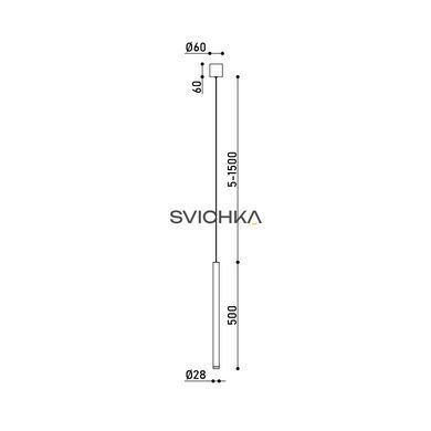 Светильник подвесной KLOODI DECO PE-OSLO500 7W 3K 24D BK