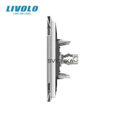 Розетка телевізійна Livolo білий скло (VL-C791V-11)