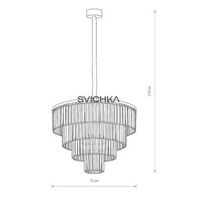 Люстра Nowodvorski CRISTAL L Black/Transparent