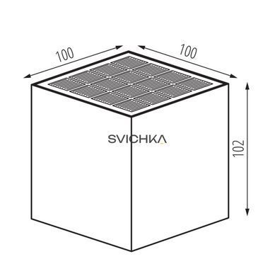 Фасадний світильник на сонячній батареї Kanlux 28996 REKA SOLAR10, Graphite