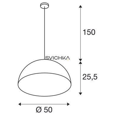 Подвесной светильник SLV FORCHINI M PD-1, Black