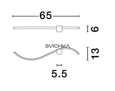 Бра Nova Luce WAVE, Black/Gold
