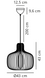 Подвесной светильник Nordlux Hazo 43, Black