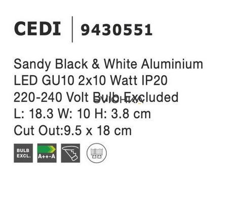 Врезной точечный светильник Nova Luce CEDI 2