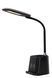 Настільна лампа Lucide PENNY LED Dim. 1x4,7W 3000K With wireless charger Black, BLACK, Чорний, Білий, Чорний
