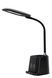 Настільна лампа Lucide PENNY LED Dim. 1x4,7W 3000K With wireless charger Black, BLACK, Чорний, Білий, Чорний
