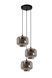 Подвесной светильник Lucide MEDINE &Oslash; 46 cm 3xE27 Smoke Grey, Smoke Grey