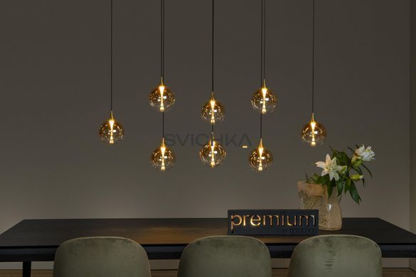 Підвісний світильник Lucide GISELA LED Dim. 8x3,9W 2700K Amber, Amber, Бурштинний, Бурштинний
