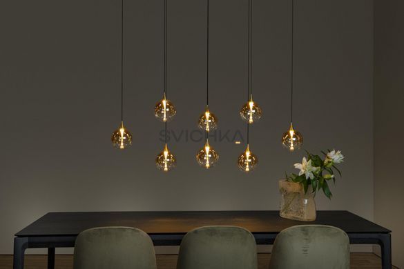 Підвісний світильник Lucide GISELA LED Dim. 8x3,9W 2700K Amber, Amber, Бурштинний, Бурштинний