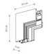 Соединитель угловой потолочно-настенный врезной Nowodvorski LVM Recessed Inside Corner, Black
