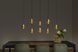 Підвісний світильник Lucide GISELA LED Dim. 8x3,9W 2700K Amber, Amber, Бурштинний, Бурштинний