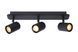 Потолочный точечный светильник для ванной Lucide LENNERT LED Dim. GU10 3x5W 3000K IP44 Black, BLACK, Черный, Черный
