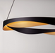 Підвісний світильник Nova luce RADON, Black/Gold