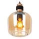 Подвесной светильник Lucide ILONA &Oslash; 18 cm 1xE27 Amber, Amber, Янтарный, Янтарный