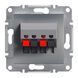 Аудіорозетка Schneider Electric Asfora, Сталь, Сталь
