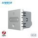 Умный механизм сенсорный проходной/перекрестный диммер Livolo ZigBee