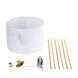 Торшер TK Lighting 6637 UMBERTO, White/Gold