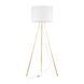 Торшер TK Lighting 6637 UMBERTO, White/Gold