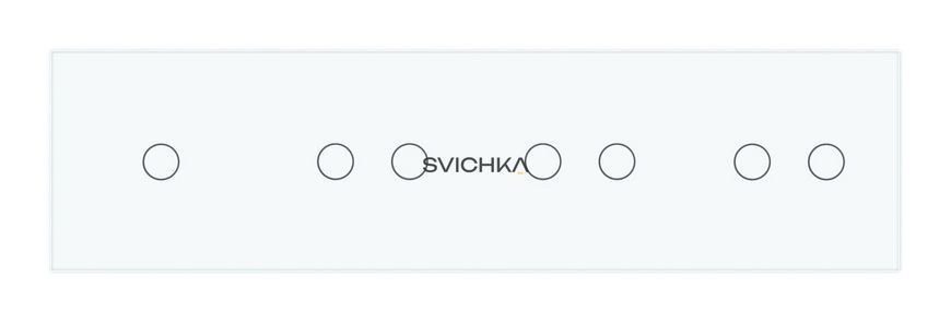 Рамка 4-постовая для одного 1-сенсорного и трёх 2-сенсорных выключателей (1-2-2-2) LIVOLO закалённое стекло