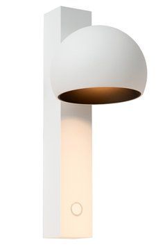 Настінний світильник Lucide ESFERA LED Dim. 1x9W 2700K White, WHITE, Білий, Білий