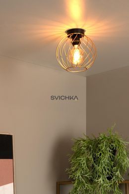 Потолочный светильник Lucide DANZA &Oslash; 25 cm 1xE27 Matt Gold / Brass