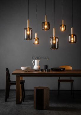 Подвесной светильник Lucide JOANET 6xE27 Smoke Grey