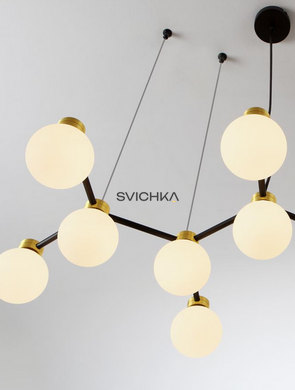 Люстра Nova luce OVALINO 14, Gold/Black