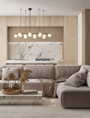 Люстра Nova luce OVALINO 14, Gold/Black
